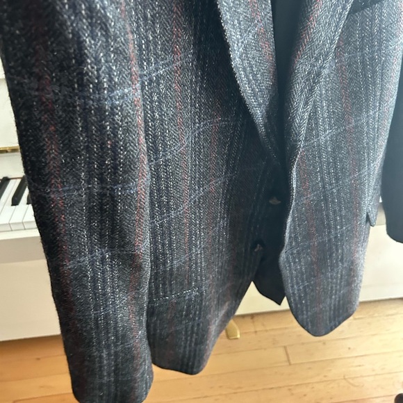 Vintage 80s Sears Blazer Wool Blend Suit Coat Jacket Size 42 R - Picture 11 of 16